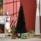 Edge Collections - 5' - Black - Slim Pencil Artificial Christmas Tree for Easy Holiday Decor - 1 Piece